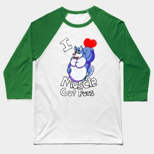 I Heart Muscle Gut Furs Baseball T-Shirt